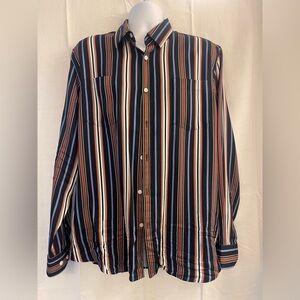 Murano Men's Multicolor Striped Button-Down Shirt